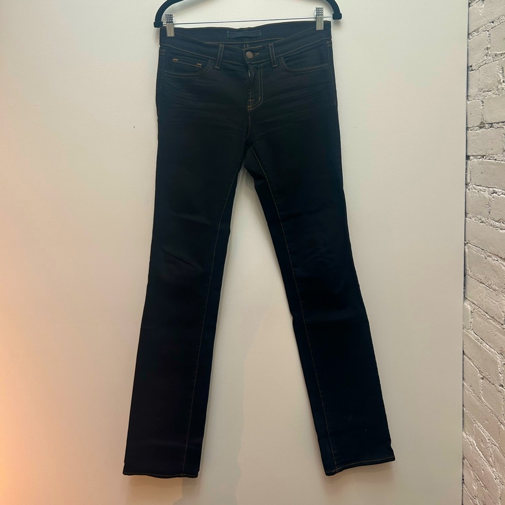 J Brand Straight Leg Jeans, black, size 26